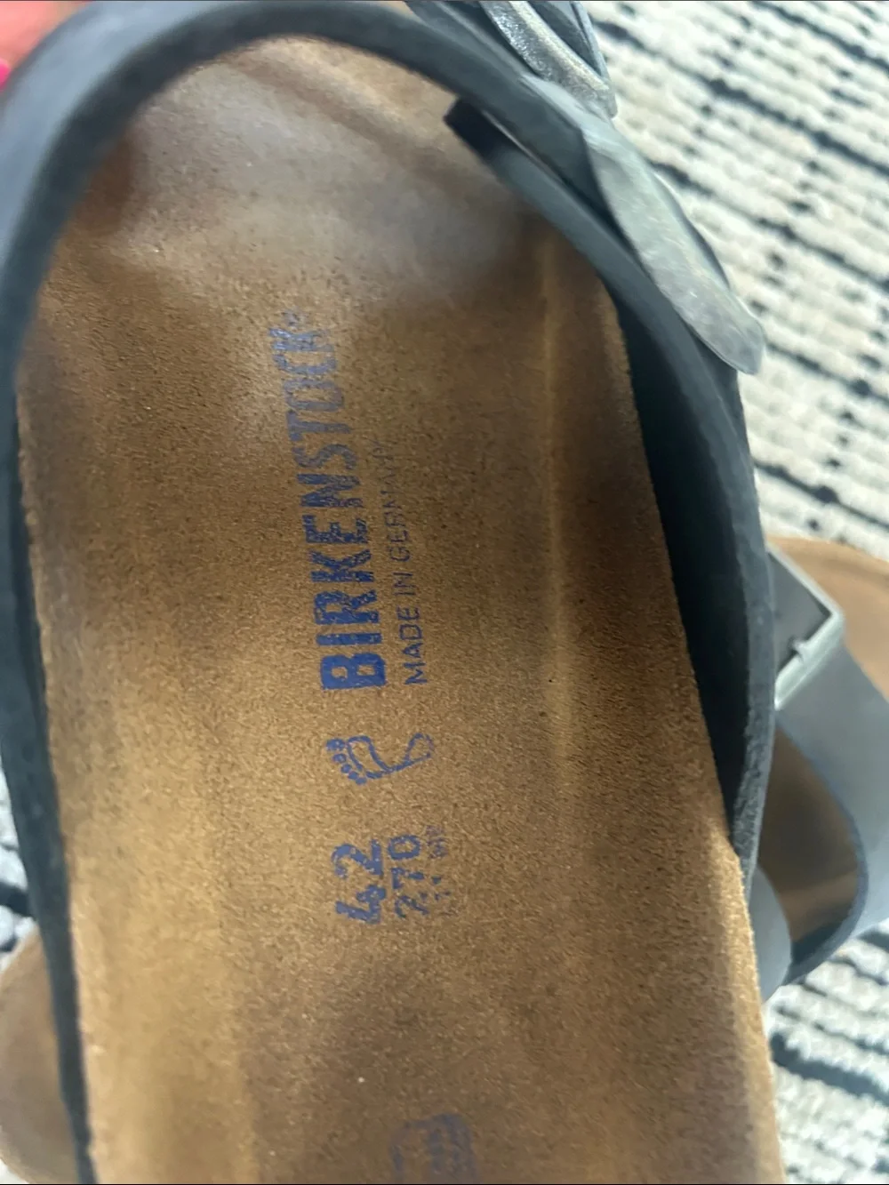 Birkenstock Men's Black Double-Strap Slide Sandals